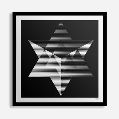 Myoshka Merkaba Monochrome Print